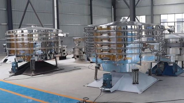 Zhenwei screening equipment on the workshop floor