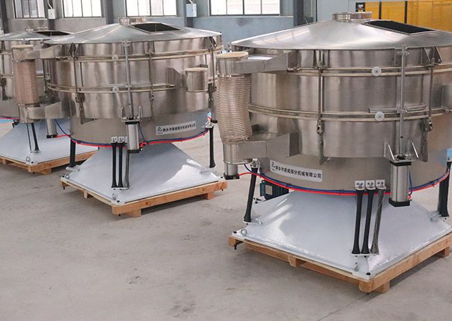 Screening machines in an archived Zhenwei company photograph